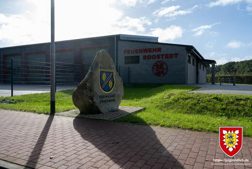 Das neue Feuerwehrhaus an der Panzerstrasse der Freiwillige Feuerwehr Boostedt auf dem Gelände der Rantzau-Kaserne in Schleswig-Holstein