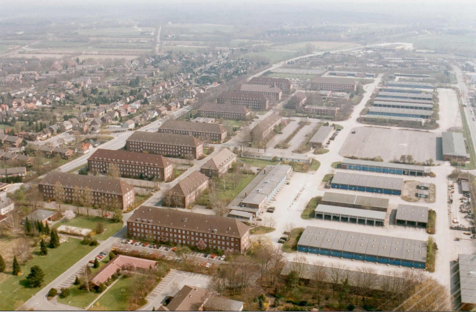 Luftbild der Bose-Bergmann-Kaserne