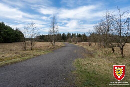 Panzerringstrasse auf dem ehemaligen Standortübungsplatz Kaltenkirchen