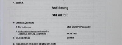 Auflösungsbefehl St/FmBtl 6 (OrgBef 212/97)